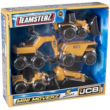 Teamsterz JCB 迷你工程車輛組(五入),Teamsterz JCB 迷你工程車輛組(五入)