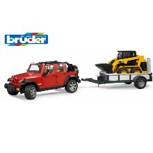 德國Bruder Jeep 越野車+Cat 推土機,德國Bruder Jeep 越野車+Cat 推土機