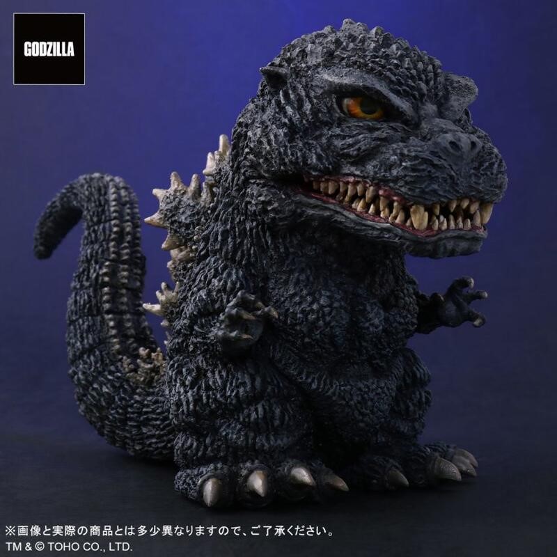 X-PLUS Q版哥吉拉1989 哥吉拉vs碧奧蘭蒂一般版.PVC 完成品.麗王